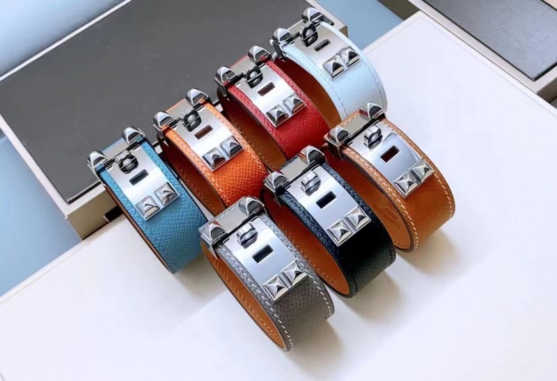Hermes Leather Collier de Chien 24 bracelet