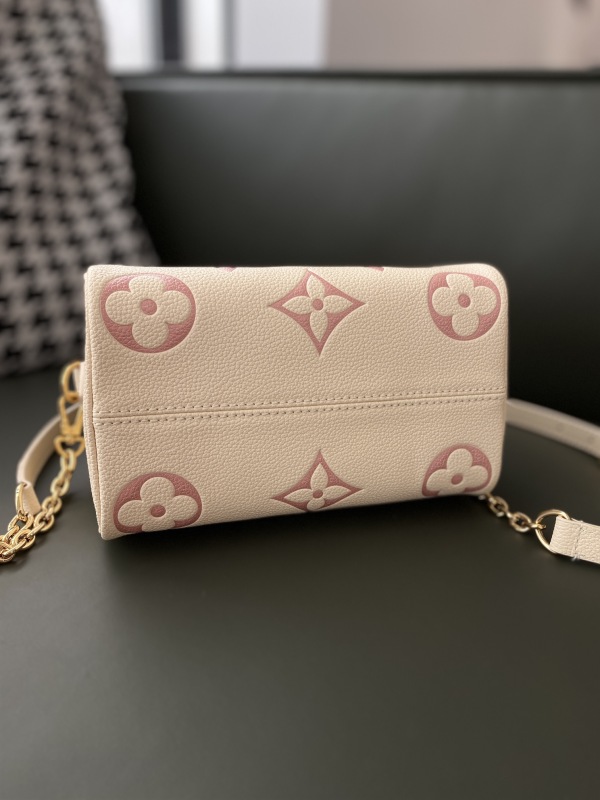 Louis Vuitton Speedy Off White Pink Cross Body Bag -Original replica