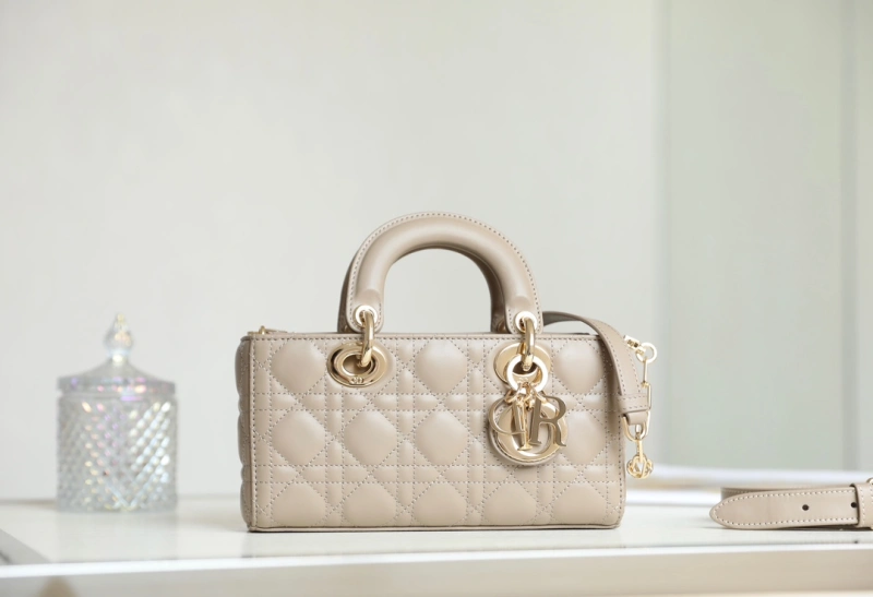 Dior SMALL LADY D-JOY BAG Removable and adjustable leather shoulder strap -Original replica
