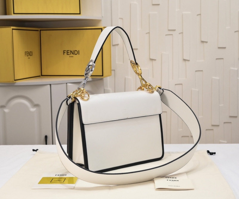 Fendi FF logo Mania Flap Shoulder Strap Handle Bag Top Replica The Authenic Qualtiy
