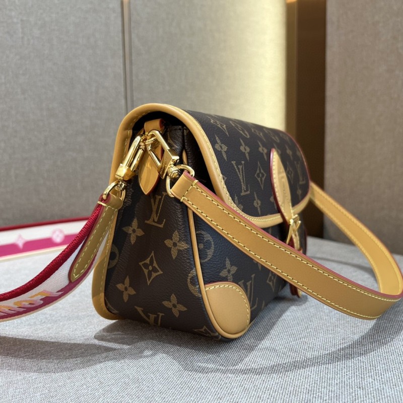 Louis Vuitton Diane Monogram Shoulder Bag Flap Buckle Replica Free Shipping commercial express delivery