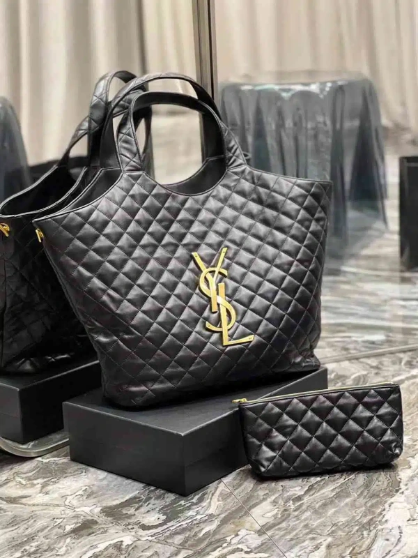 YSL ICARE MAXI SHOPPING BAG IN QUILTED LAMBSKIN Original Replica The Authenic Quality Secure Payment  Protect Privacy