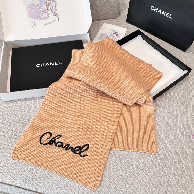 Chanel Replica Scarf Hat Glove Set Cashmere Wool Kintted Thick Sequin Embroidery Letter Luxury Brand Factory Outlet Wholesale