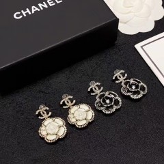Chanel Top Replica Copy 23 Crystal Camellia Pendent Earring Luxury Brand Factory Outlet Wholesale