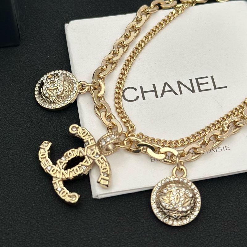 Chanel Top Replica Carved Letter On Pendant Brass Chain Bracelet Luxury Brand Factory Outlet Wholesale