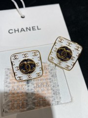 Chanel Top Replica 24 Big Retro Square CC Logo Earring  Luxury Brand Factory Outlet Wholes