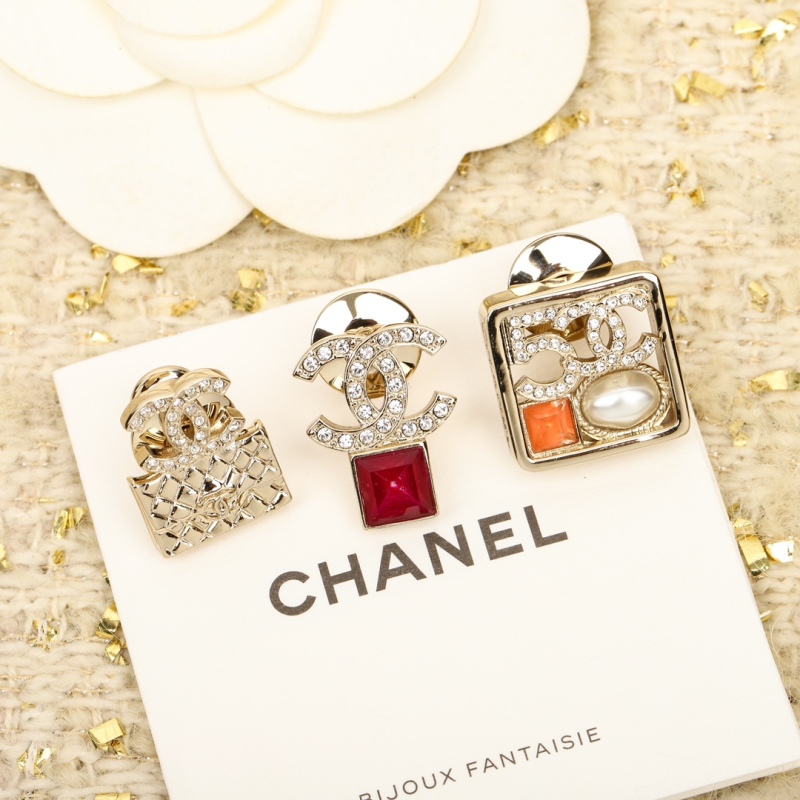 Chanel Top Replica A Copy 23 Strass CC Colorful Stone Brooch Set Factory Outlet Wholesale
