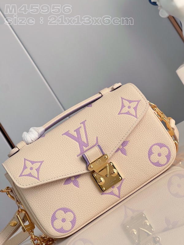 LV Top Replica AAA Copy Pochette Métis East West Monogram Empreinte leather S-lock handbag Factory Outlet Wholesale