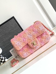 Chanel Cruise 2023/24 CLASSIC HANDBAG CF Tweed Changing Color 1:1 Top AAA Wholesale Factory Outlet