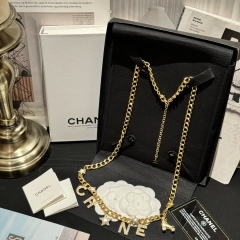 Chanel Cruise 2023/24 Metal Chain Waist Belt Strass Pearls Chanel Letter Roller Skate Pendant 1:1 Top AAA Wholesale Factory Outlet
