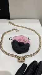 Chanel Replica Costume Jewelry Cruise 23/24 Metal Rectangle Strass Chain Choker Top Best Quality