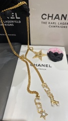 Chanel Cruise 2023/24 Long Chain Necklace Strass Pearls Chanel Letter Roller Skate Pendant 1:1 Top AAA Wholesale Factory Outlet