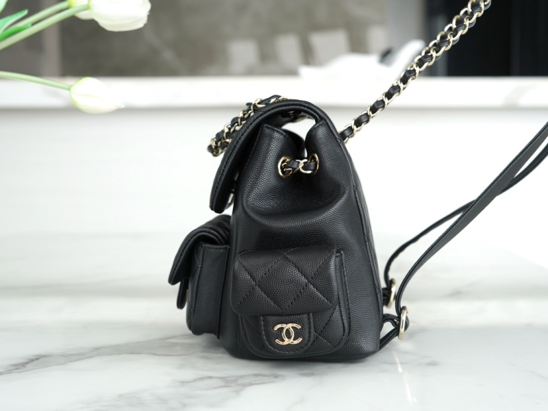 Chanel 23/24 Grained Shiny Calfskin Small Backpack Top Replica AAA Copy Factory Outlet Wholesale