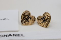 Chanel 23 24P Heart Stud Earring 1:1 AAA Top Quality