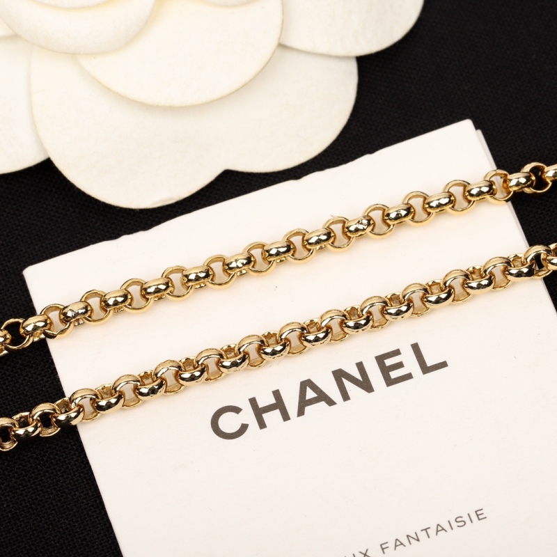 Chanel 24P Spring Summer Glazed Heart Charm Pearl Strass Long Necklace Sweater Dress  1:1 AAA Top Quality