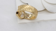 Chanel Spring Summer 2024 Pre-collection 24P Strass Carved Letter Ring 1:1 AAA Top Quality Factory Outlet Wholesale