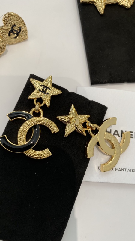 Chanel Spring Summer 2024 Pre-collection 24P Brass Star Big CC Pendant Earring 1:1 AAA Top Quality Factory Outlet Wholesale