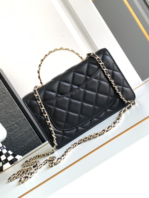 Chanel Spring Summer 2024 Pre-collection 24P Strass Handle Wallet on Chain 1:1 AAA Top Quality Factory Outlet Wholesale