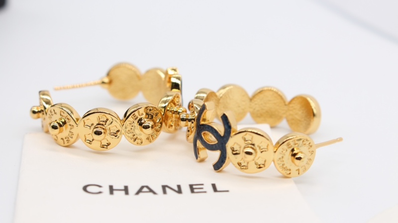 Chanel Spring Summer 2024 Pre-collection 24P Coin Hoop Demin CC Earring 1:1 AAA Top Quality Factory Outlet Wholesale
