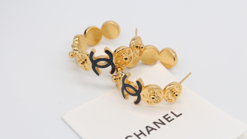 Chanel Spring Summer 2024 Pre-collection 24P Coin Hoop Demin CC Earring 1:1 AAA Top Quality Factory Outlet Wholesale