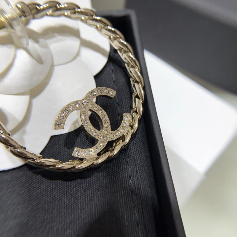 Chanel Spring Summer 2024 Hoop Inside Strass CC Earring Fashion Costume Jewelry vs Genuine