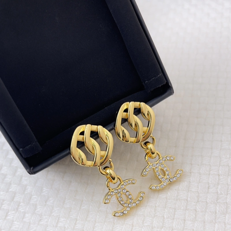 Chanel Spring Summer 2024 Pre-collection 24P Strass CC Pendant Earring 1:1 AAA Top Quality Factory Outlet Wholesale