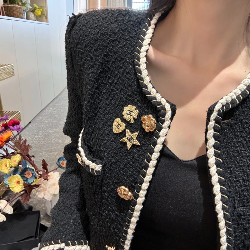 Chanel Spring Summer 2024 Pre-collection 24P Star Heart Leaves Set Brooch 1:1 AAA Top Quality vs Genuine Factory Outlet Wholesale