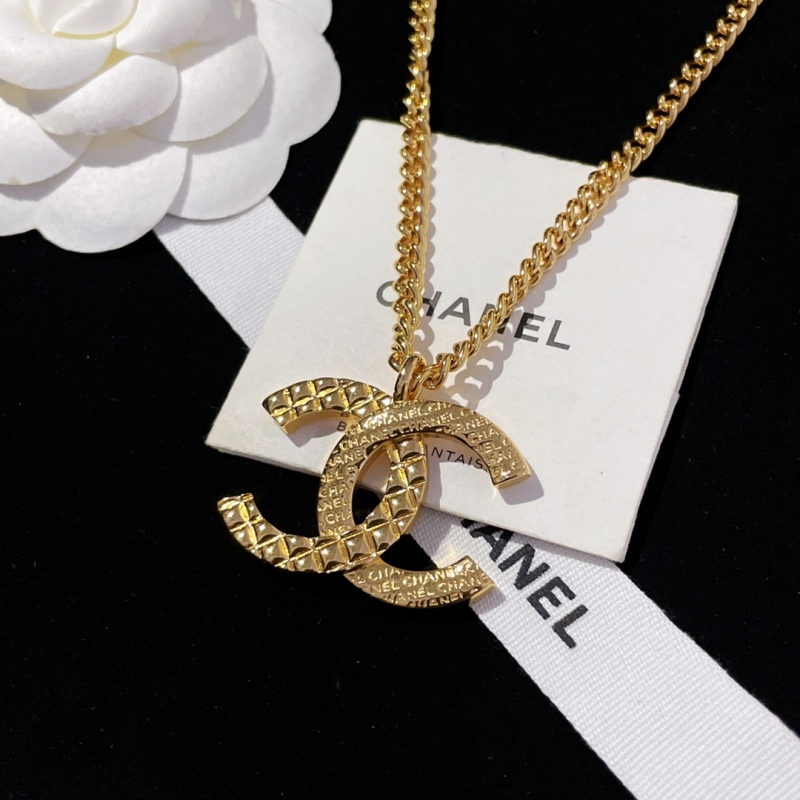 Chanel Spring Summer 23 24 Quilted CC Chain Long Pendant Necklace Black 1:1 AAA Top Quality vs Genuine Factory Outlet Wholesale