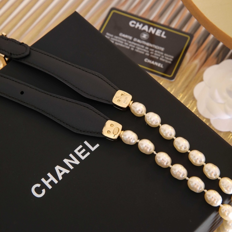 Chanel cruise 2023/24 Pearl Chain Leather Buckle Belt 1:1 AAA Top Quality Replica vs Genuine Factory Outlet Wholesale
