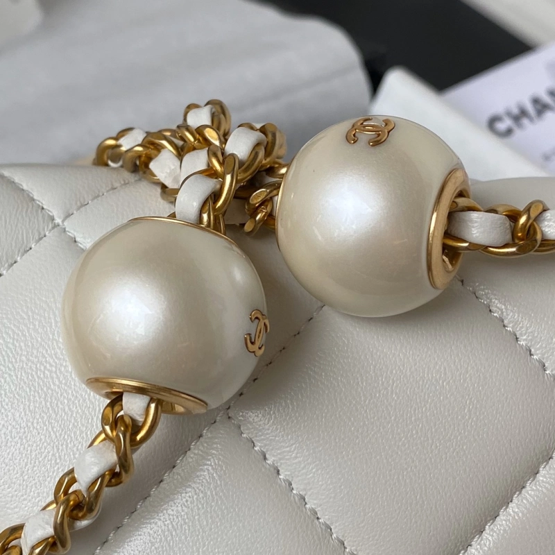 Chanel Top Replica AAA Copy Spring Summer 2024 Small Flap Bag Pearls on Chain Factory Outlet Wholesale