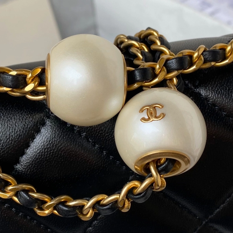Chanel Top Replica AAA Copy Spring Summer 2024 Small Flap Bag Pearls on Chain Factory Outlet Wholesale