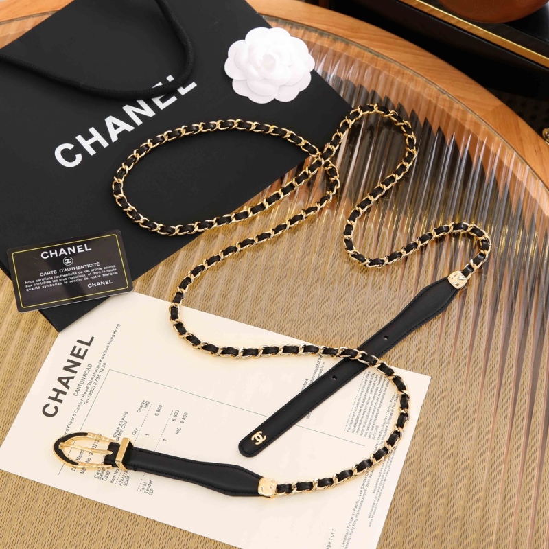 Chanel Cruise 2023/24 Leather Metal CHAIN BELT 1:1 AAA Top Quality Replica vs Genuine Factory Outlet Wholesale