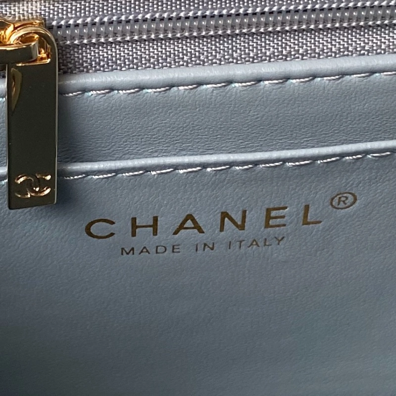 Chanel 24P Lichee Pattern MINI FLAP BAG WITH TOP HANDLE 1:1 AAA Top Quality vs Genuine Factory Outlet Wholesale