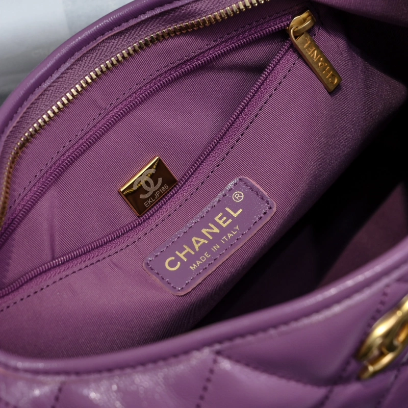 Chanel 24A HOBO BAG Small Lambskin Gold-Tone Metal 1:1 AAA Top Quality vs Genuine Factory Outlet Wholesale