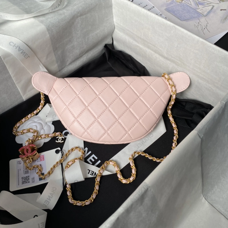 Chanel 24A Enamel CC Buckle Waist Bag 1:1 AAA Top Quality vs Genuine Factory Outlet Wholesale