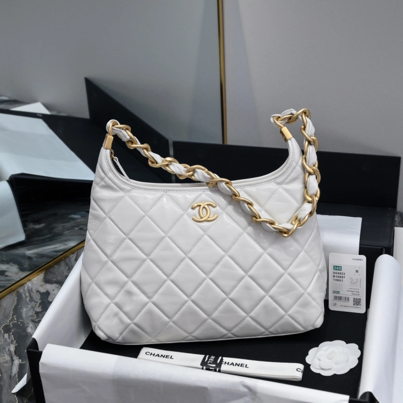 Chanel 24A HOBO BAG Small Lambskin Gold-Tone Metal 1:1 AAA Top Quality vs Genuine Factory Outlet Wholesale