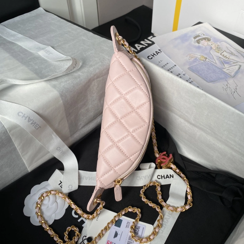 Chanel 24A Enamel CC Buckle Waist Bag 1:1 AAA Top Quality vs Genuine Factory Outlet Wholesale