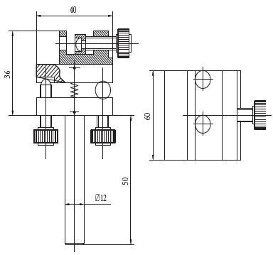 Optical Mounting Bases LDTGB3-10  Net weight  0.25kg