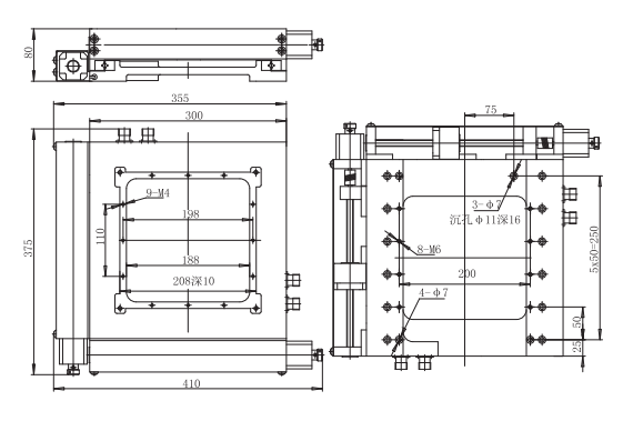 LDTDP- JG Series  Motorized XY  Integrated Positioning Stage