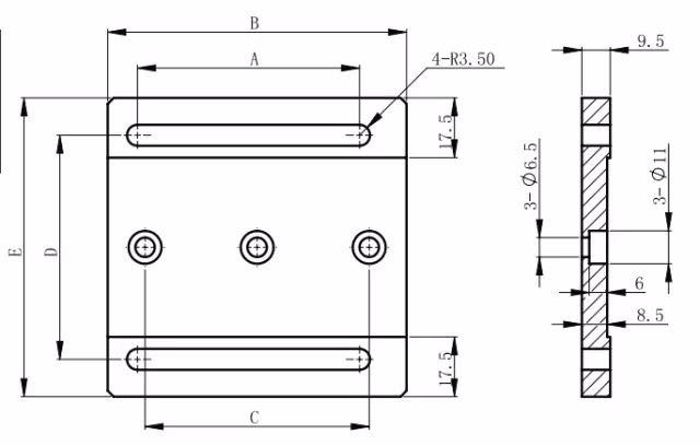 LDTDB8 MountIng Base Clamps with High Precision Customized OEM Support