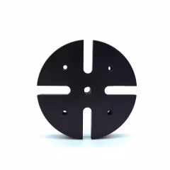 OEM aluminum with black anodized surface treatment Mounting Base clamps for stability and safety of experimental equipment