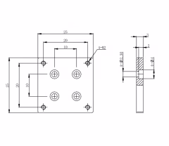 LDTDB16  MountIng Base Clamps with High Precision Customized OEM Support