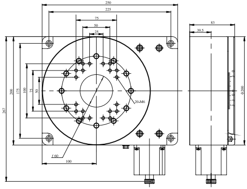 LDTDH-200WS-H  Motorized Rotary Stages