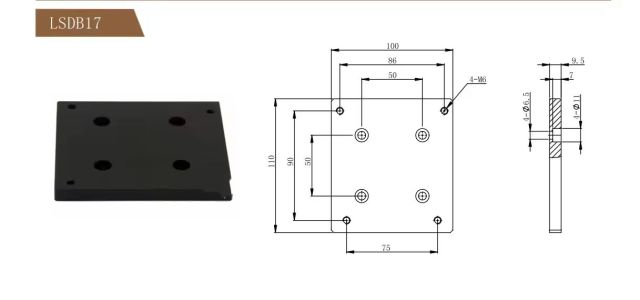 LDTDB17 MountIng Base Clamps with High Precision Customized OEM Support
