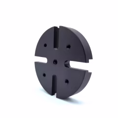 OEM aluminum with black anodized surface treatment Mounting Base clamps for stability and safety of experimental equipment