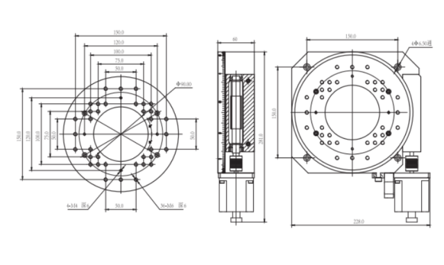 LSDH-60WS Motorized Rotary Stages