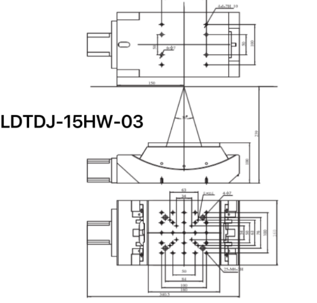 LDTDJ-10HW-02 Series Motorized Goniometer  Stages