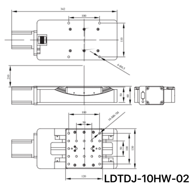 LDTDJ-10HW-02 Series Motorized Goniometer  Stages