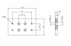 LDTDB25 MountIng Base Clamps with High Precision Customized OEM Support