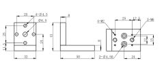 LDTZJ5 Right Angle Mounting Plate/Adapter with High Precision Customized OEM Support